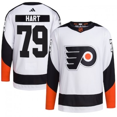 Philadelphia Philadelphia Flyers #79 Carter Hart Men's adidas Reverse Retro 2.0 Authentic Player Jersey - White